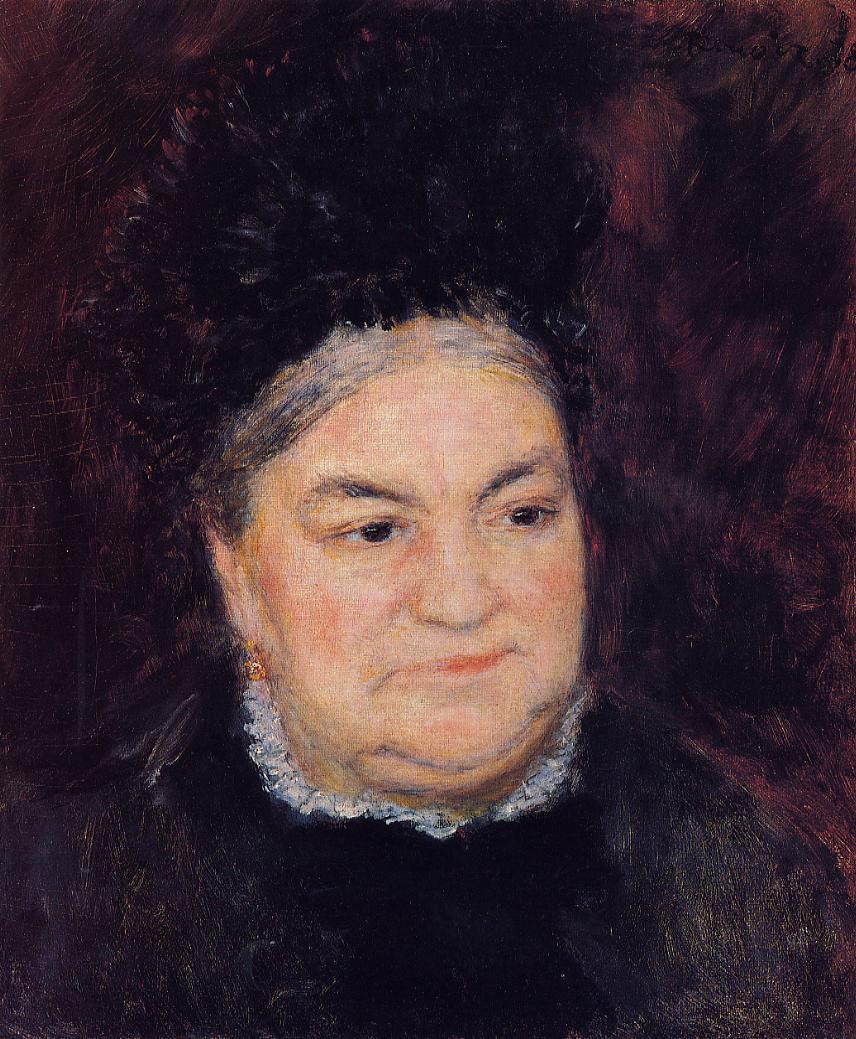 Portrait of an old woman. Madame le Coeur 1878
